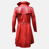 Top Notch Collar Men's Leather Duster